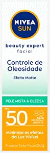 NIVEA SUN Protetor Solar Facial Beauty Expert Pele Oleosa FPS50 50g