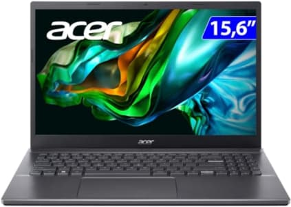 Notebook Acer Aspire 5 A515-57-55B8 Intel Core i5 12º Geração 8GB RAM 256GB SSD (UHD) 15.6" LED Full HD TN 60hz Cinza aço Windows 11H