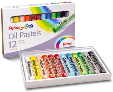 Giz Pastel Oleoso Pentel Arts Phn-12 - 12 Cores