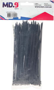 Abraçadeira Nylon 3x150 Mm - Organização - Amarração - Fixação - Cabos E Fios Elétricos