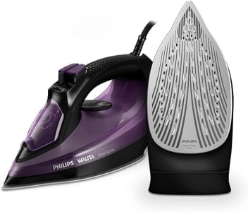 Philips Walita Roxo Ferro a Vapor Série 5000 - Vapor constante de 25 g/min - Sistema de vapor extra de 180 g - SteamGlide Plus - 1470W (DST5030/82), 110v