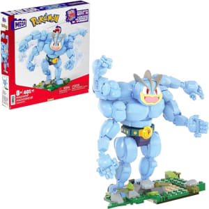 MEGA Pokémon, Blocos de Montar Machamp com 399 peças, 17 cm de Altura, 4 Braços Articulados, Para Crianças a Partir de 8 Anos