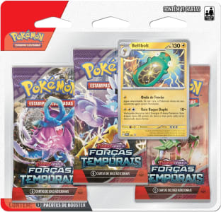 Triple Pack Pokémon Tcg Bellibolt Escarlate E Violeta 5 Forcas Temporais - Copag