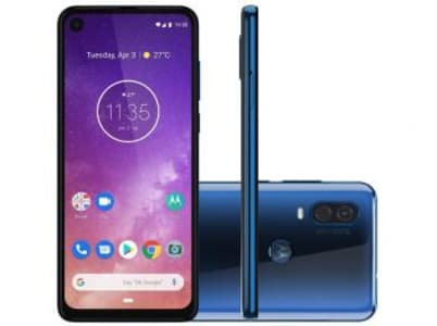 Smartphone Motorola One Vision 128GB Azul Safira - 4G 4GB RAM 6,34” Câm. Dupla + Câm. Selfie 25MP - Magazine Ofertaesperta