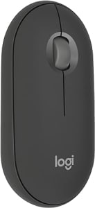 Mouse sem fio Logitech Pebble 2 M350s com Clique Silencioso, Design Slim Ambidestro, Conexão Bluetooth e Pilha Inclusa - Grafite