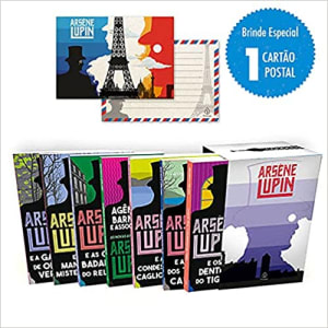 Lupin II - Box com 7 livros com cartão postal   