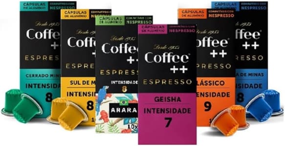 Kit de Cápsulas de Café Coffee Mais compatível com Nespresso - 60 cápsulas