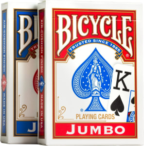 Bicycle Baralho Padrão E Jumbo – Baralho único, 2 Pacotes, 4 Pacotes, 12 Pacotes – Poker, Rummy, Canasta...