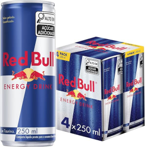 Pack de 4 Latas Red Bull Energético, Energy Drink, 250ml