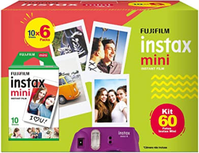 Filme Instax Mini com 60 Fotos, Fujifilm