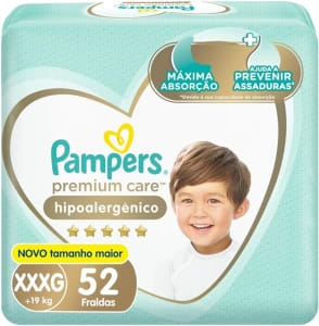 Pampers Premium Care Fralda XXXG 52u