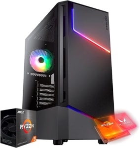 PC Gamer ITX Arena, Ryzen 5 5600G, Radeon™ Graphics Vega 7, 16GB Ram, SSD 480GB, Gabinete RGB