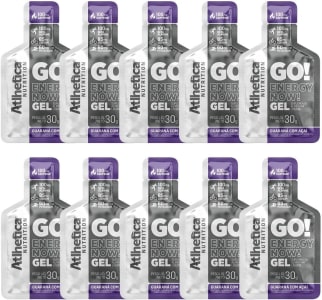 Atlhetica Nutrition GO! ENERGY NOW GEL (10 Sachês De 30g) Guaraná Com Açaí, Multicolorido.