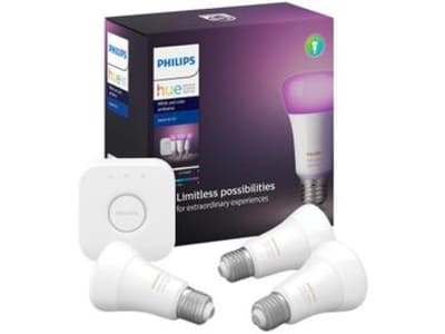 3 Lâmpadas Smart Wi-Fi Philips Hue Inteligente 9W