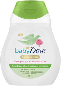 2 Unidades Shampoo Baby Dove Hidratação Glicerinada Camomila 200ml