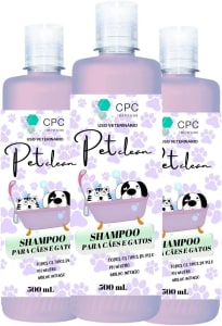 Kit 3 Shampoo Pet de Uso Geral para Cães e Gatos 500ml
