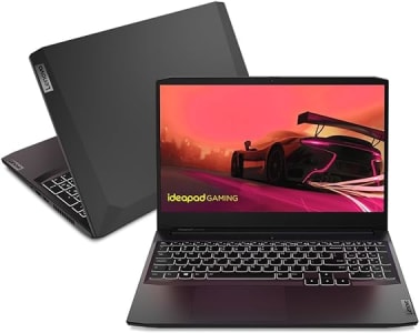 Notebook Lenovo ideapad Gaming 3 R7-5800H 8GB 256GB SSD PCIe GTX 1650 4GB 15.6" FHD Linux 82MJS00400