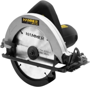 HAMMER Serra Circular 100% Rolamentada GYSC1100, 1100W, 110V (Preto)