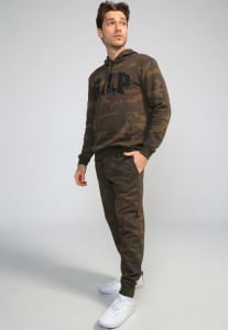 Calça de Moletom GAP Jogger Camuflada Verde