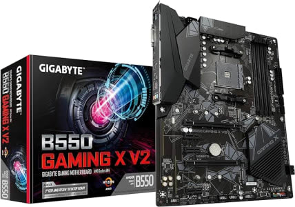 Placa Mãe Gigabyte B550 GAMING X V2 (AM4/4xDDR4/HDMI/DVI-D/USB 3.2/M.2)