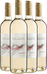 Kit Viña de Los Andes | 2 Chardonnay + 2 Torrontés por R$29,90 cada garrafa