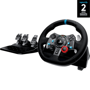 Volante Logitech G29 Driving Force e Pedais com Force Feedback para PS5, PS4, PS3 e PC