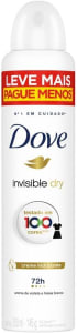 Dove Desodorante Antitranspirante Aerossol Invisible Dry 250 ML Leve Mais e Pague Menos