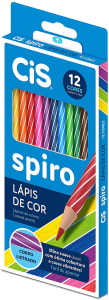 Lápis de Cor CIS SPIRO, Estojo, Multicolorido