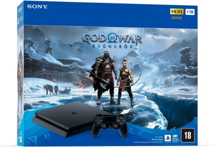 Console PlayStation 4 + Jogo God of War Ragnarök