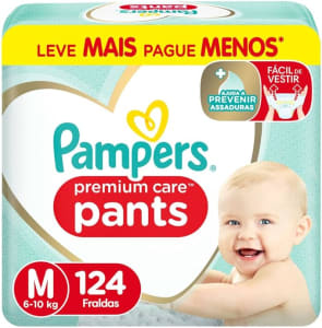 Pampers Fralda Pants Premium Care M 124 Unidades