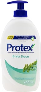Protex Erva Doce - Sabonete Líquido Antibacteriano para as Mãos, 400ml