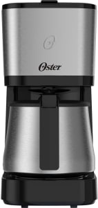 Cafeteira Oster com Jarra Inox, 1,2L, Preta/Inox, 220V, 750W, OCAF650