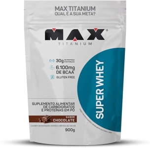 Super Whey (900G) - Sabor Chocolate, Max Titanium