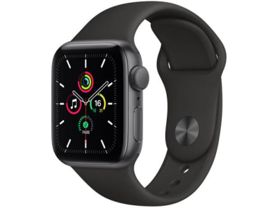 Apple Watch SE 40mm Cinza-espacial GPS - Pulseira Esportiva Preta - Magazine Ofertaesperta