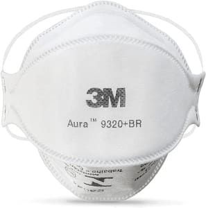 3M, Aura, Respirador Descartável 9320+BR, PFF-2 - Branca