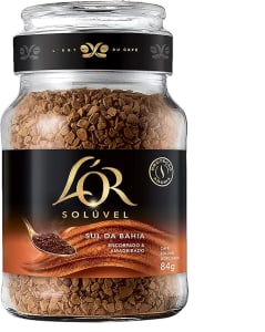 L'OR Café Solúvel Sul Da Bahia L'Or Vidro 84G