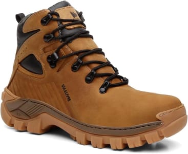 Bota Masculina Coturno em Couro Reforçado California VL006, Tamanhos 37 ao 42 (Disponível Em 4 Cores)