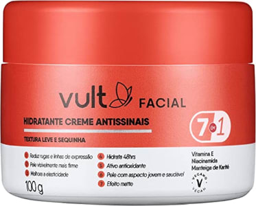 10 Unidades de Vulta Creme Pote Antissinais Facial 100g