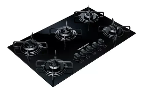 Fogão Cooktop Gás Brastemp BDD75 127V/220V (Preto)