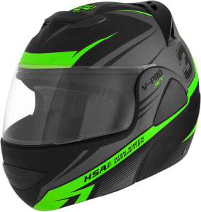 Pro Tork Capacete V-Pro Jet 3 Fosco 62 Preto/Verde