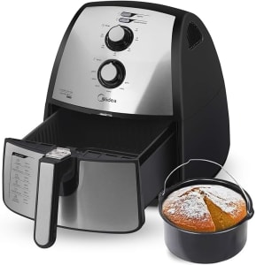 Fritadeira Air Fryer, 4L, Inox, Inclui o barril do bolo, 220v, Midea