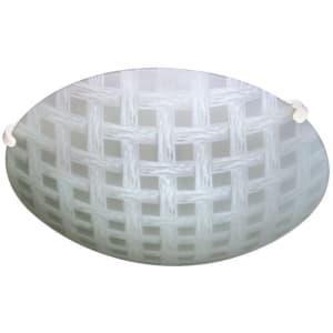 Plafon Treliça Vidro 25cm 1 Lamp. E-27 Max 60w