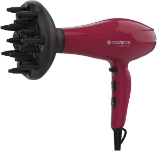 Secador de Cabelos com Difusor Curly Hair, Vermelho, 110v, Cadence, Cadence, SEC530-127, Vermelho