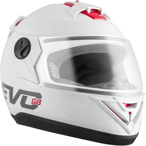 Capacete Evolution G8 EVO Solid Branco Brilhante Tamanho 56 CAP-737BC - Pro Tork