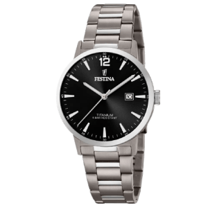 Relógio Festina Titanium Masculino Titânio Cinza