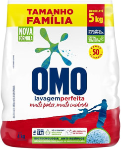 OMO Sabão Em Pó Lavagem Perfeita Pacote Família - 4 Kg