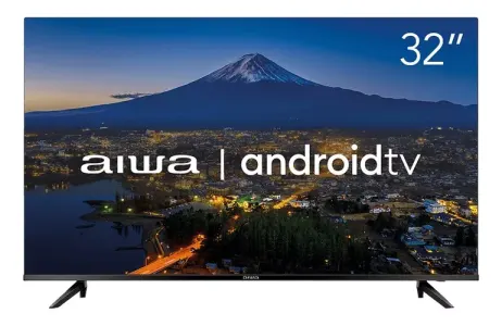 Smart TV AIWA 32” HD D-LED IPS Wi-Fi Bluetooth Google Assistente 2 HDMI 2 USB - AWS-TV-32-BL-02-A