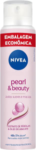 NIVEA Desodorante Antitranspirante Aerossol Pearl & Beauty 200ml - Proteção eficaz de 48 horas contra suor e mau odor, com Extrato de Pérolas, promove axilas bonitas e uniformes