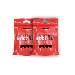 Kit Super Whey 100% Pure 907g Refil IntegralMédica (Total 2 unidades)