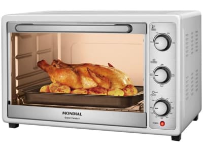 Forno Elétrico de Bancada Multifuncional Mondial - 52L Branco Grand Family II FR-52-W - Fornos e Peças - Magazine {{route.pmdStoreName}}Logo LuLogo Magalu